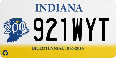 IN license plate 921WYT