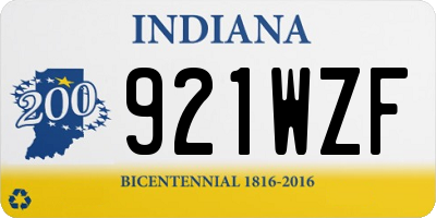 IN license plate 921WZF