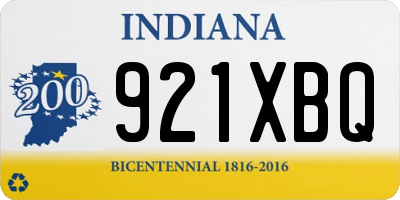 IN license plate 921XBQ