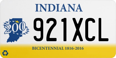 IN license plate 921XCL