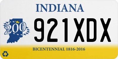 IN license plate 921XDX