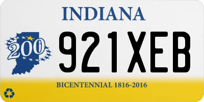 IN license plate 921XEB