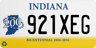 IN license plate 921XEG