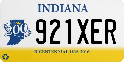 IN license plate 921XER