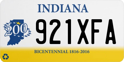 IN license plate 921XFA