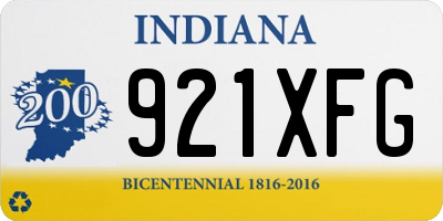 IN license plate 921XFG