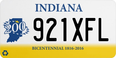 IN license plate 921XFL