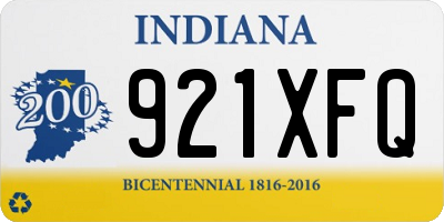 IN license plate 921XFQ
