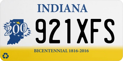 IN license plate 921XFS