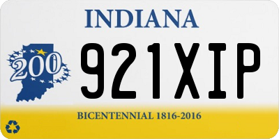 IN license plate 921XIP
