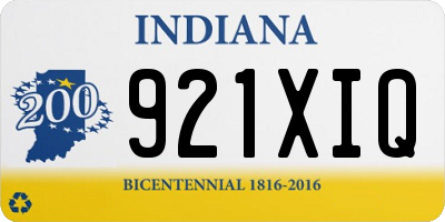 IN license plate 921XIQ