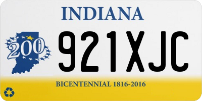 IN license plate 921XJC