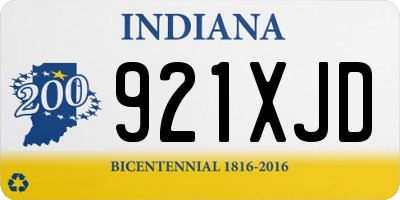 IN license plate 921XJD