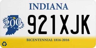 IN license plate 921XJK