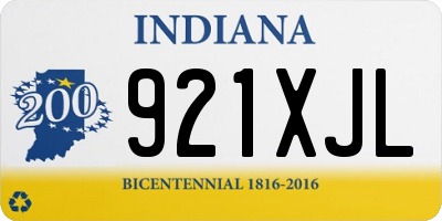 IN license plate 921XJL