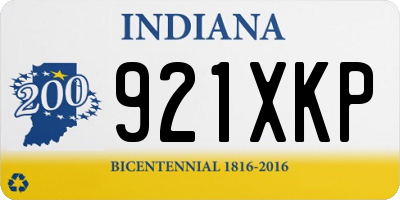 IN license plate 921XKP