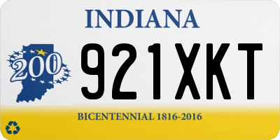 IN license plate 921XKT