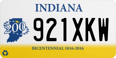 IN license plate 921XKW