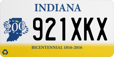 IN license plate 921XKX