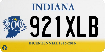 IN license plate 921XLB