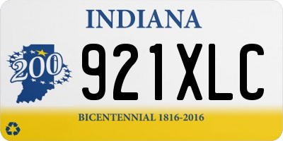IN license plate 921XLC