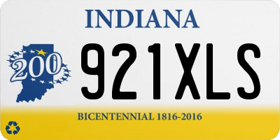IN license plate 921XLS