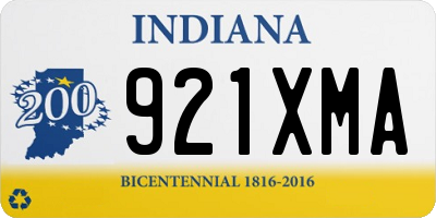 IN license plate 921XMA