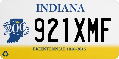 IN license plate 921XMF