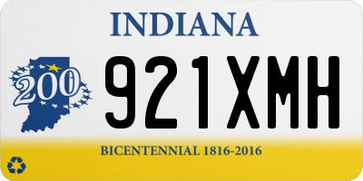 IN license plate 921XMH