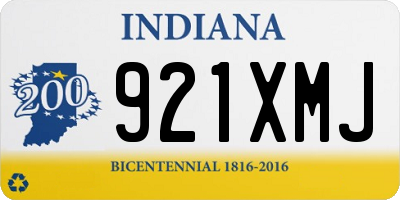 IN license plate 921XMJ