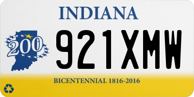 IN license plate 921XMW