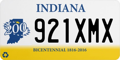 IN license plate 921XMX