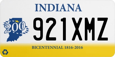 IN license plate 921XMZ