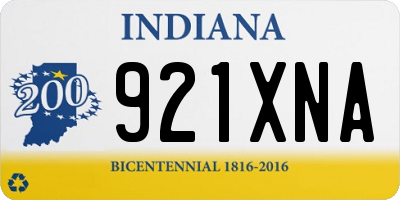 IN license plate 921XNA