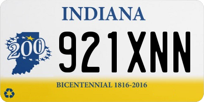 IN license plate 921XNN