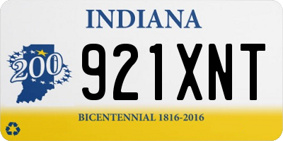 IN license plate 921XNT
