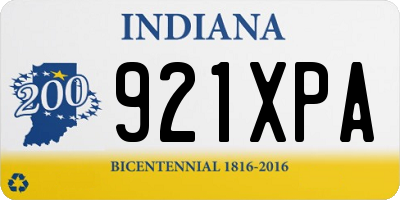 IN license plate 921XPA