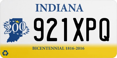 IN license plate 921XPQ