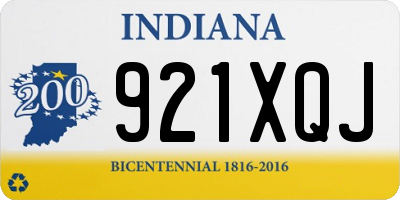 IN license plate 921XQJ