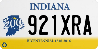 IN license plate 921XRA