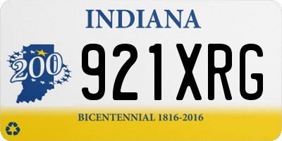 IN license plate 921XRG