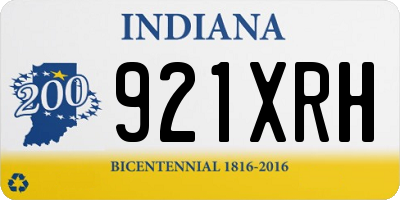 IN license plate 921XRH