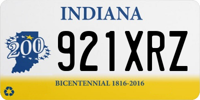 IN license plate 921XRZ