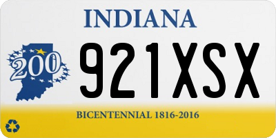 IN license plate 921XSX