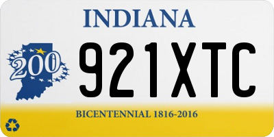 IN license plate 921XTC