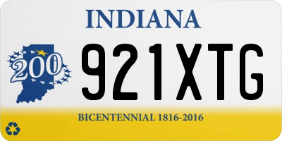 IN license plate 921XTG