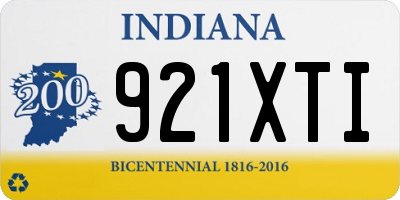 IN license plate 921XTI