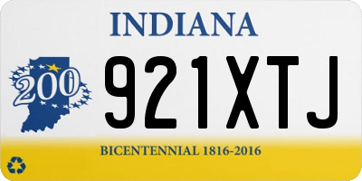 IN license plate 921XTJ