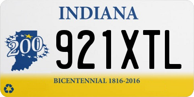 IN license plate 921XTL