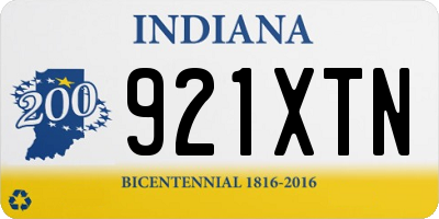 IN license plate 921XTN